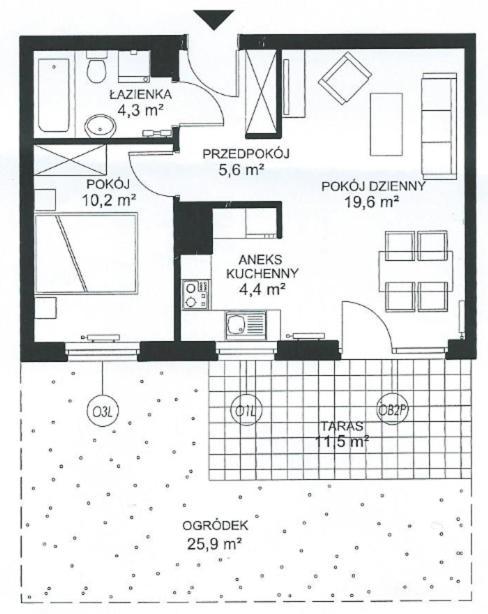 Sunny Sleeps 4 By The Beach With Garden Patio - Gdansk Przymorze Apartment Exterior foto